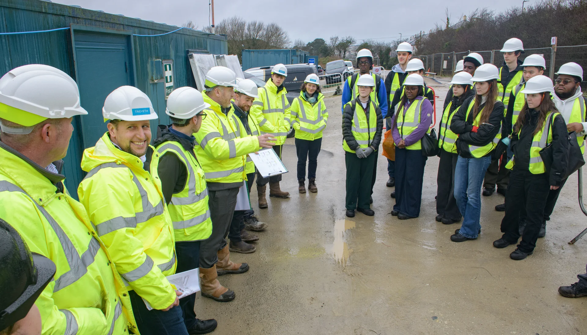 Plymouth University students visit our construction site