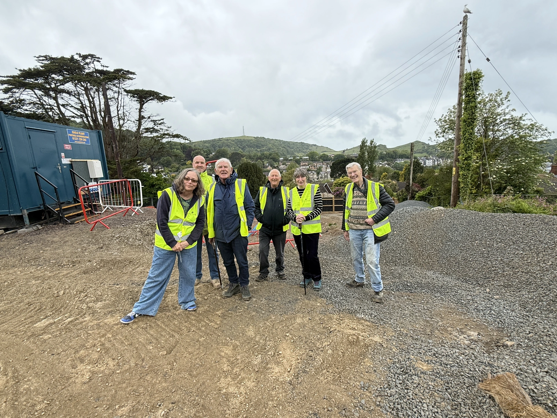 Ilfracombe CLT Delighted by First Site Visit as Project Comes to Life