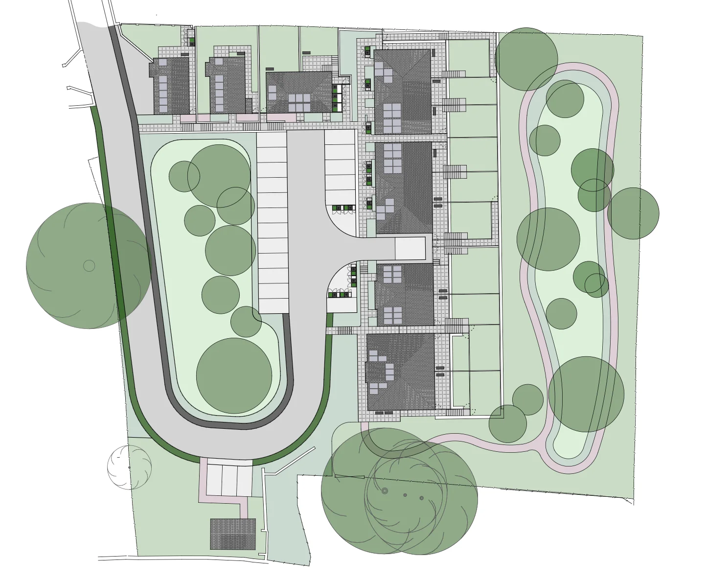 Site layout plan for Bicclescombe Nursery
