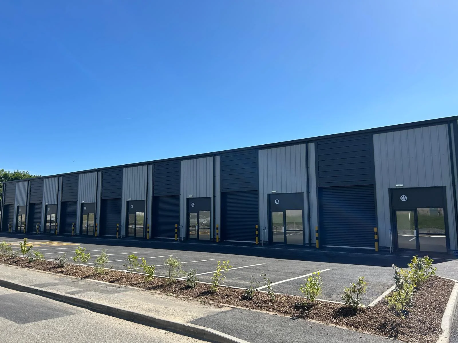 Completed industrial units at Normandy Way Business Hub, Bodmin